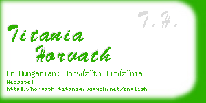 titania horvath business card